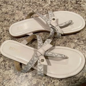 Michael Kors Cream Sandals.